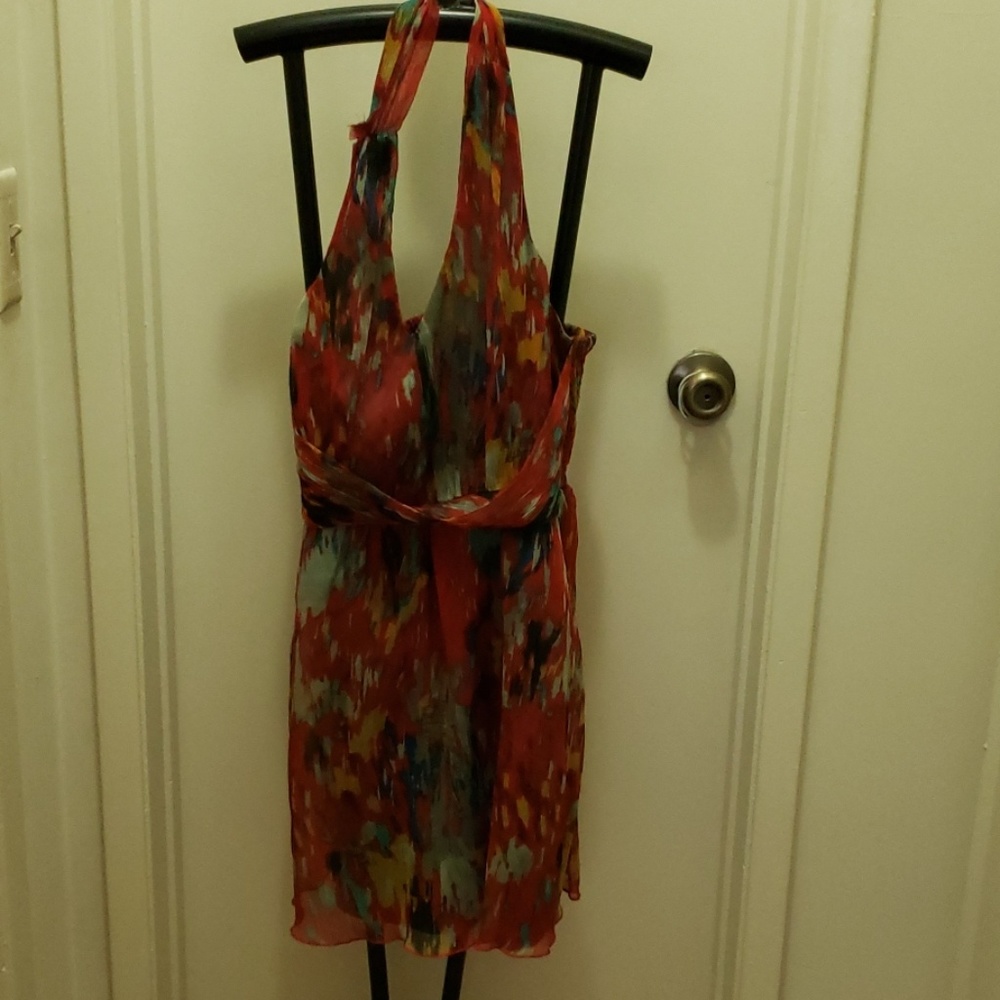 American Rag red burnt orange dress
